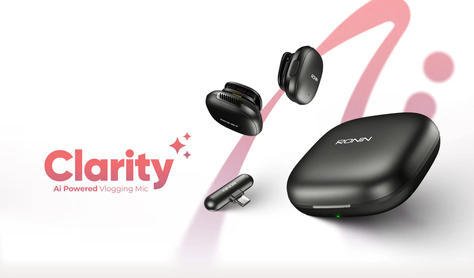 Ronin Clarity R-8005 wireless vlogging mic with Type-C and Lightning options available on FlexyBay