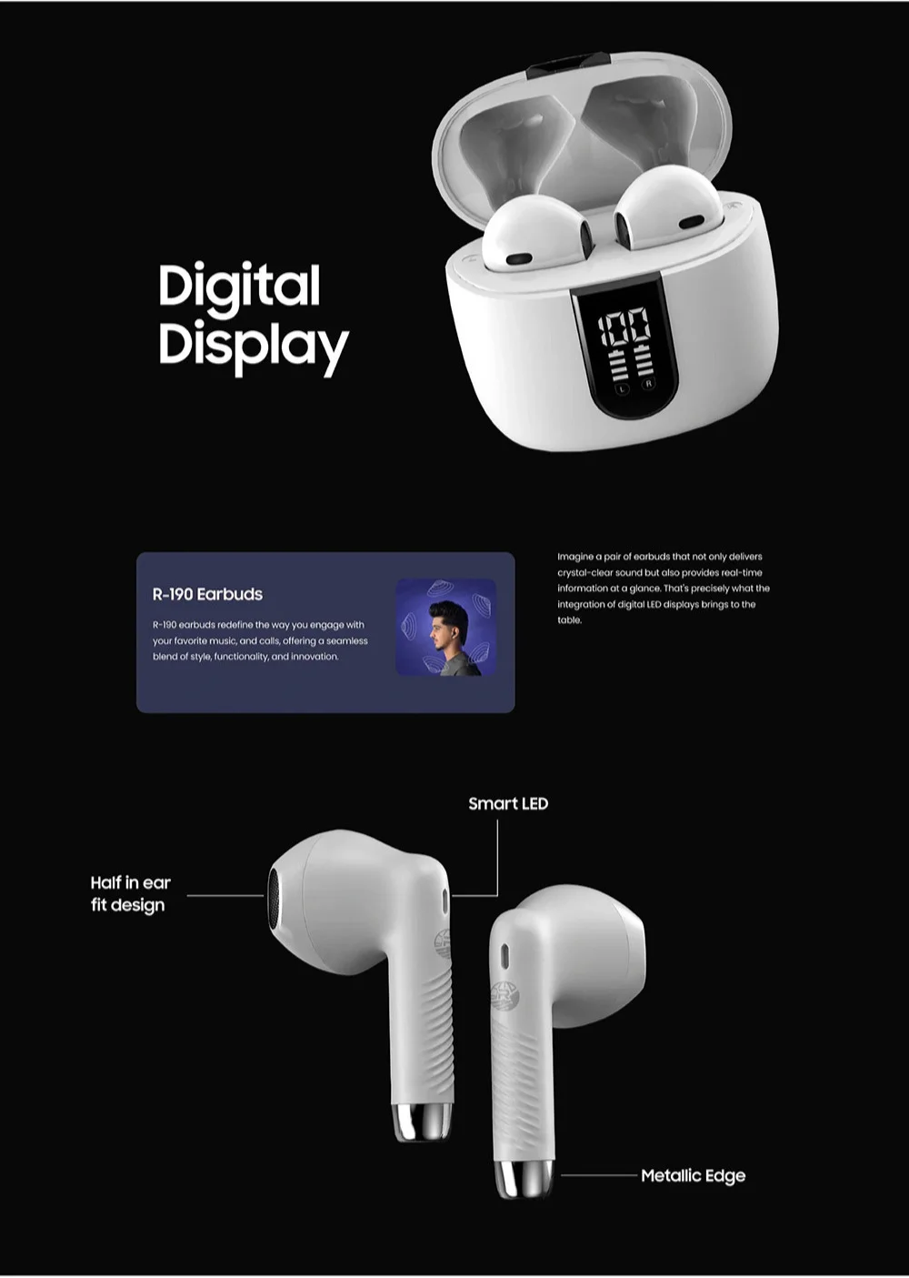 Ronin Mashion R-190 wireless earbuds available on FlexyBay