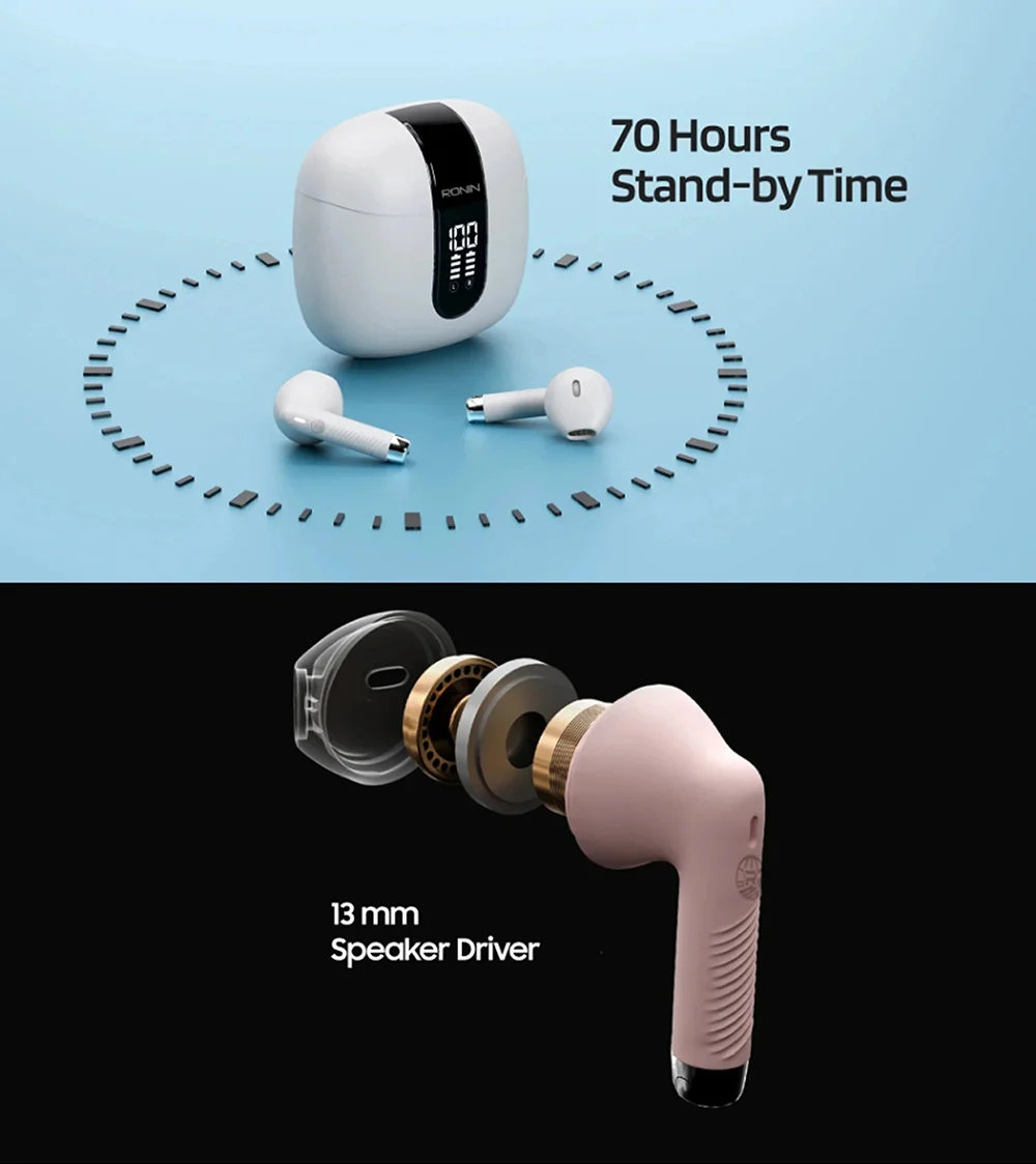 Ronin Mashion R-190 wireless earbuds available on FlexyBay