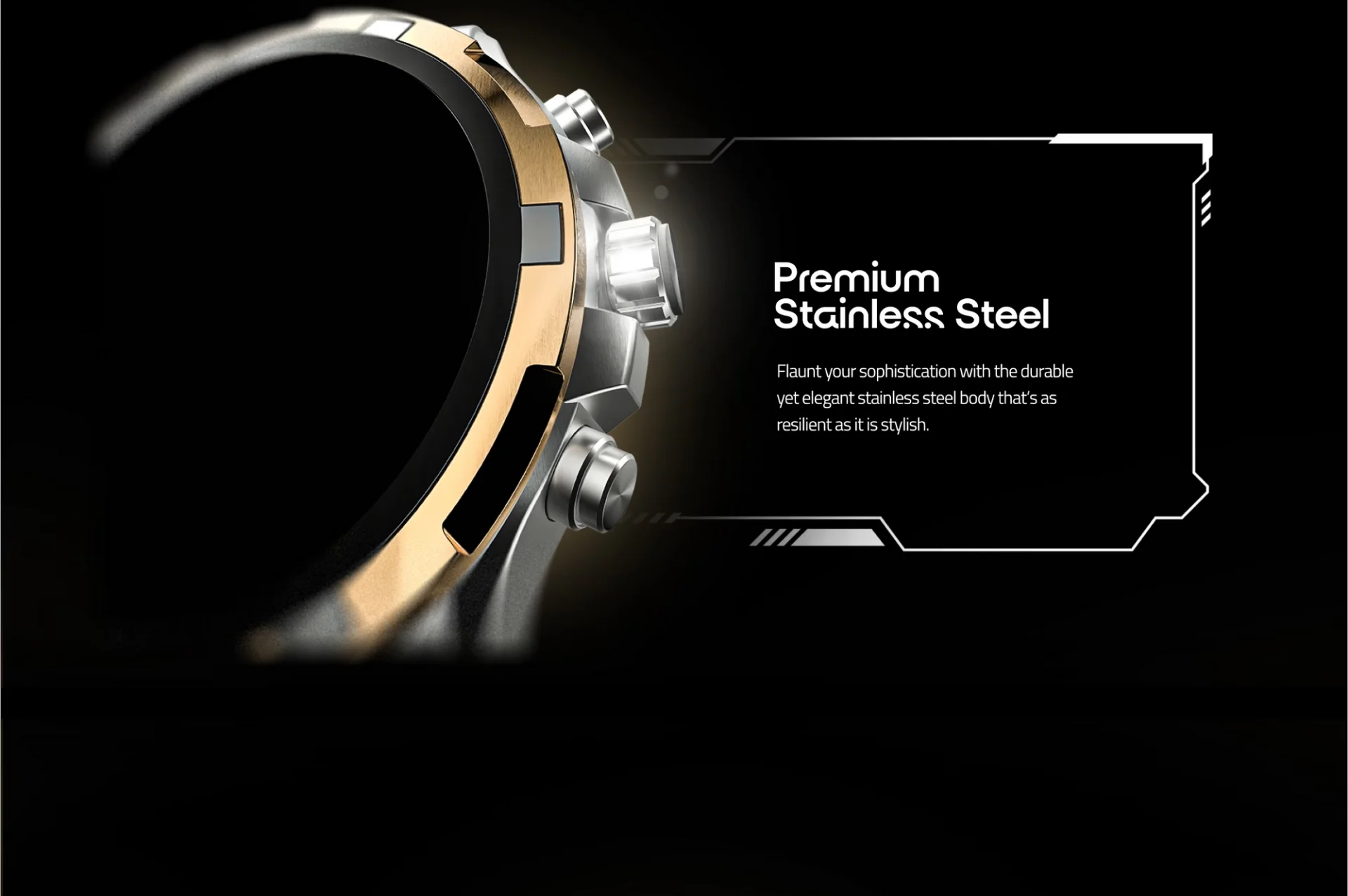 Ronin R-014 Luxe Smart Watch with AMOLED display available on FlexyBay
