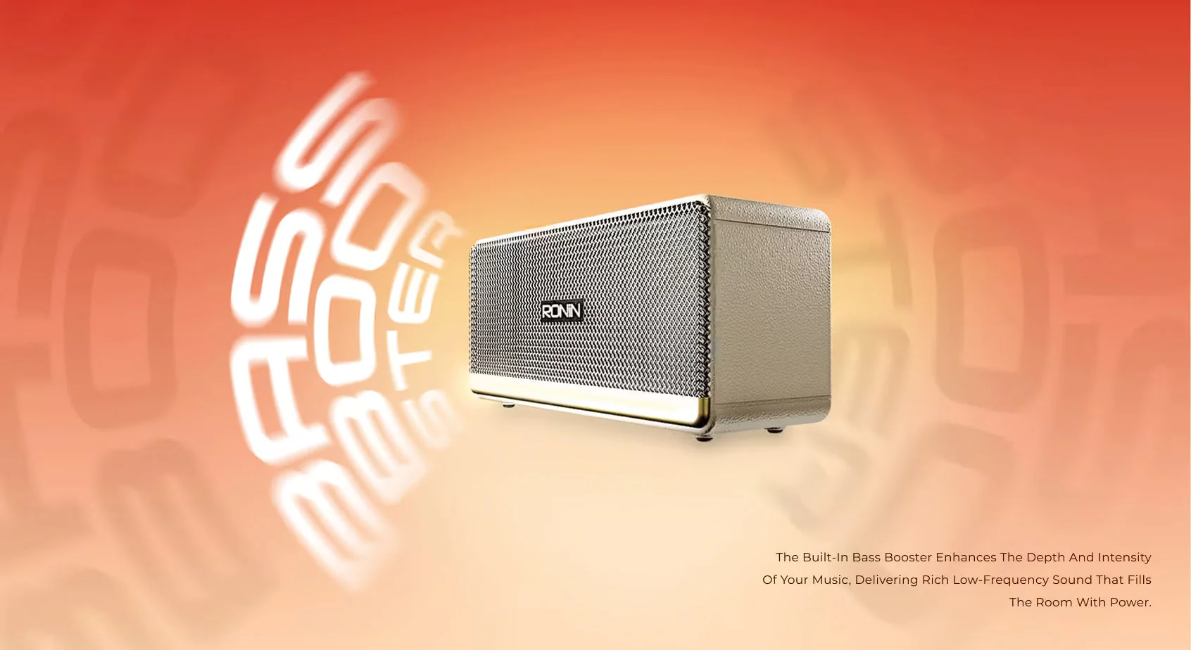 Ronin Retro Speaker R-3035 wireless speaker available on FlexyBay
