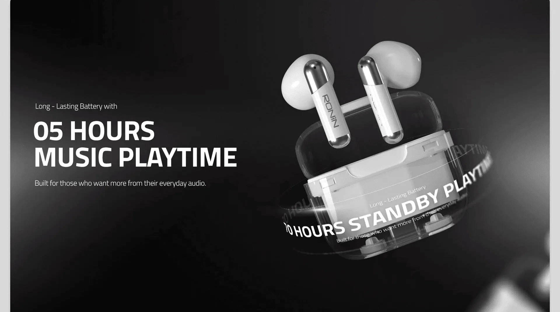 Ronin Snap R-7070 wireless earbuds available on FlexyBay