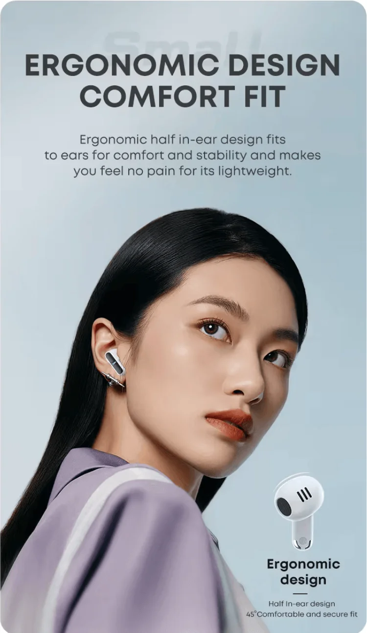 Langsdom TG11 Theta TWS wireless earbuds with charging case on FlexyBay