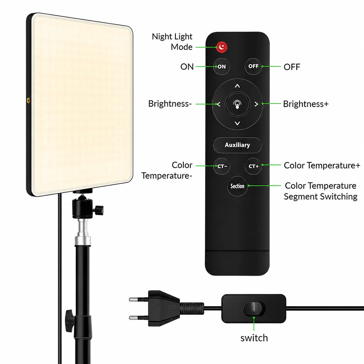 Plokama LIVE-P11 LED fill light panel for product shoots and recording setups on FlexyBay