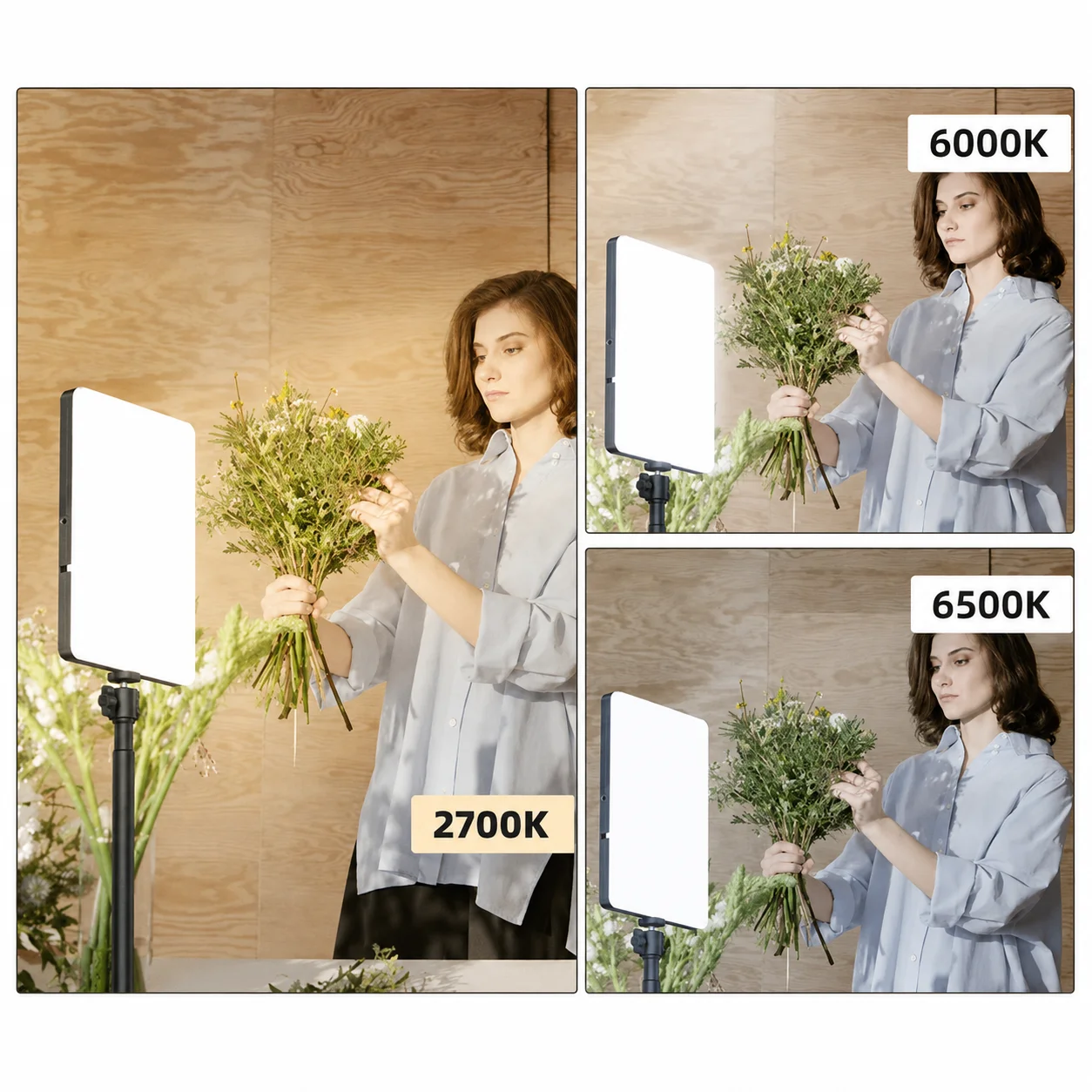 Plokama LIVE-P11 LED fill light panel for product shoots and recording setups on FlexyBay