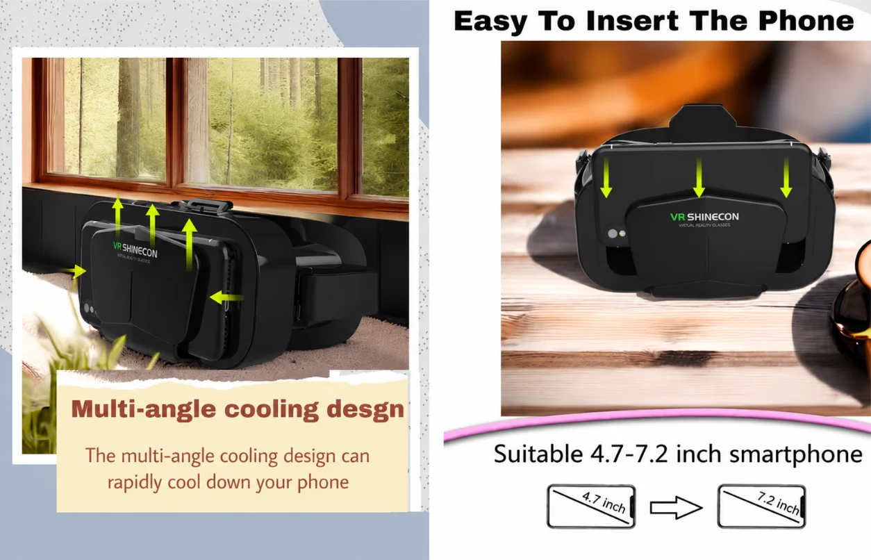Shinecon G10 3D VR headset for compatible smartphones on FlexyBay