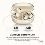 Langsdom TS31 clip-on open-ear TWS earbuds with charging case on FlexyBay