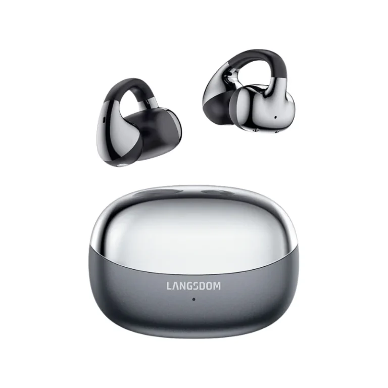 Langsdom TS31 clip-on open-ear TWS earbuds with charging case on FlexyBay