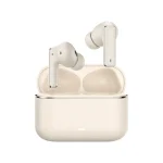 Langsdom TA16 Hybrid ANC TWS wireless earbuds in beige with charging case on FlexyBay