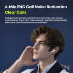 Langsdom TA16 Hybrid ANC TWS wireless earbuds in beige with charging case on FlexyBay