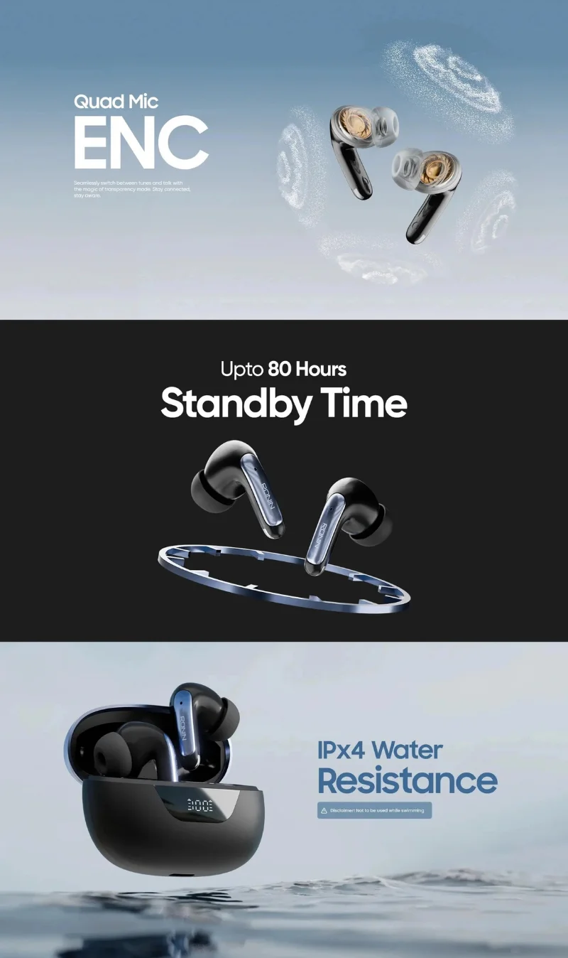 Ronin Mystique R-7010 Wireless Earbuds